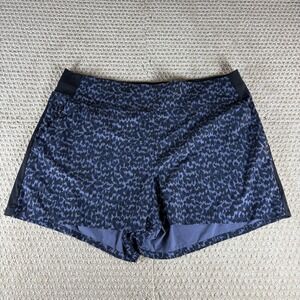 Athleta Brooklyn Printed Lightweight Navy Allure Shorts Womens Size 20 w/Pockets
